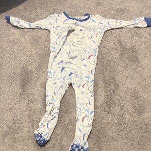 Magnetic Me Blue and White Kids Footie